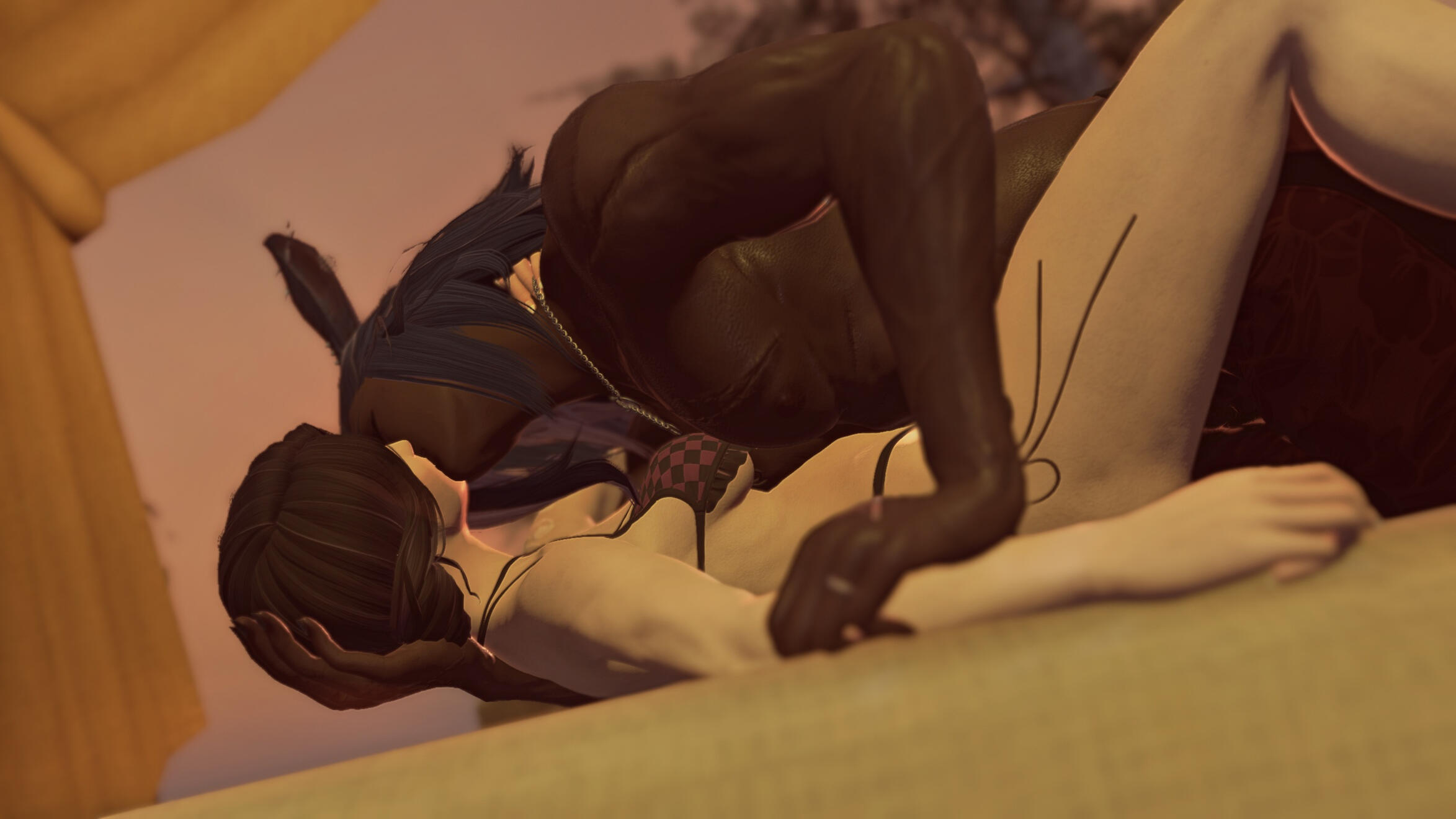 TFW you spend 2.5 hours trying to get a kiss to line up (worth tho)