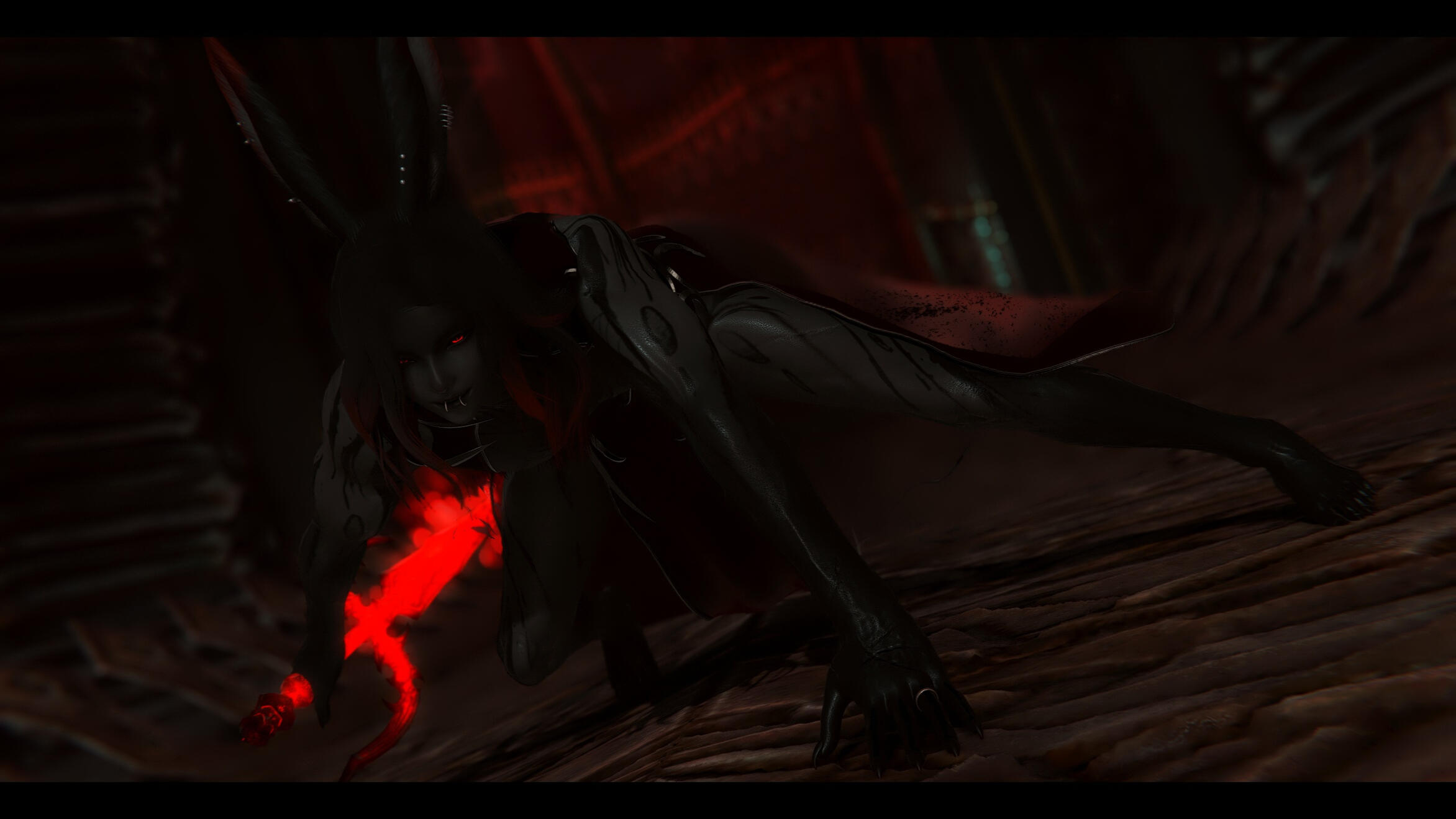 The wedding band is the only thing that survives his magical girl transformation. And the piercings I guess.