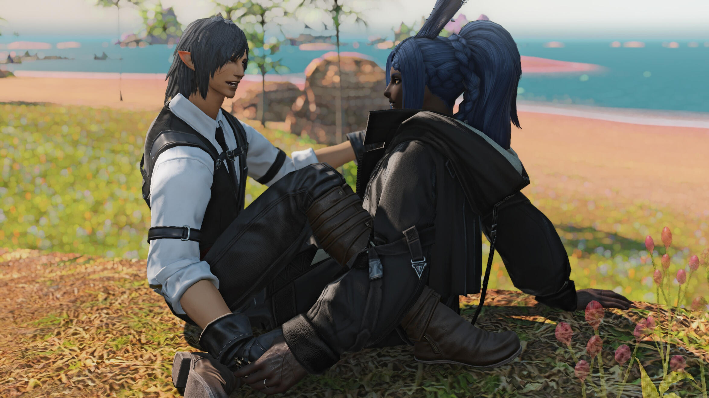 Naja is truly trying to follow Kastor&#39;s infodump but the cute is distracting him