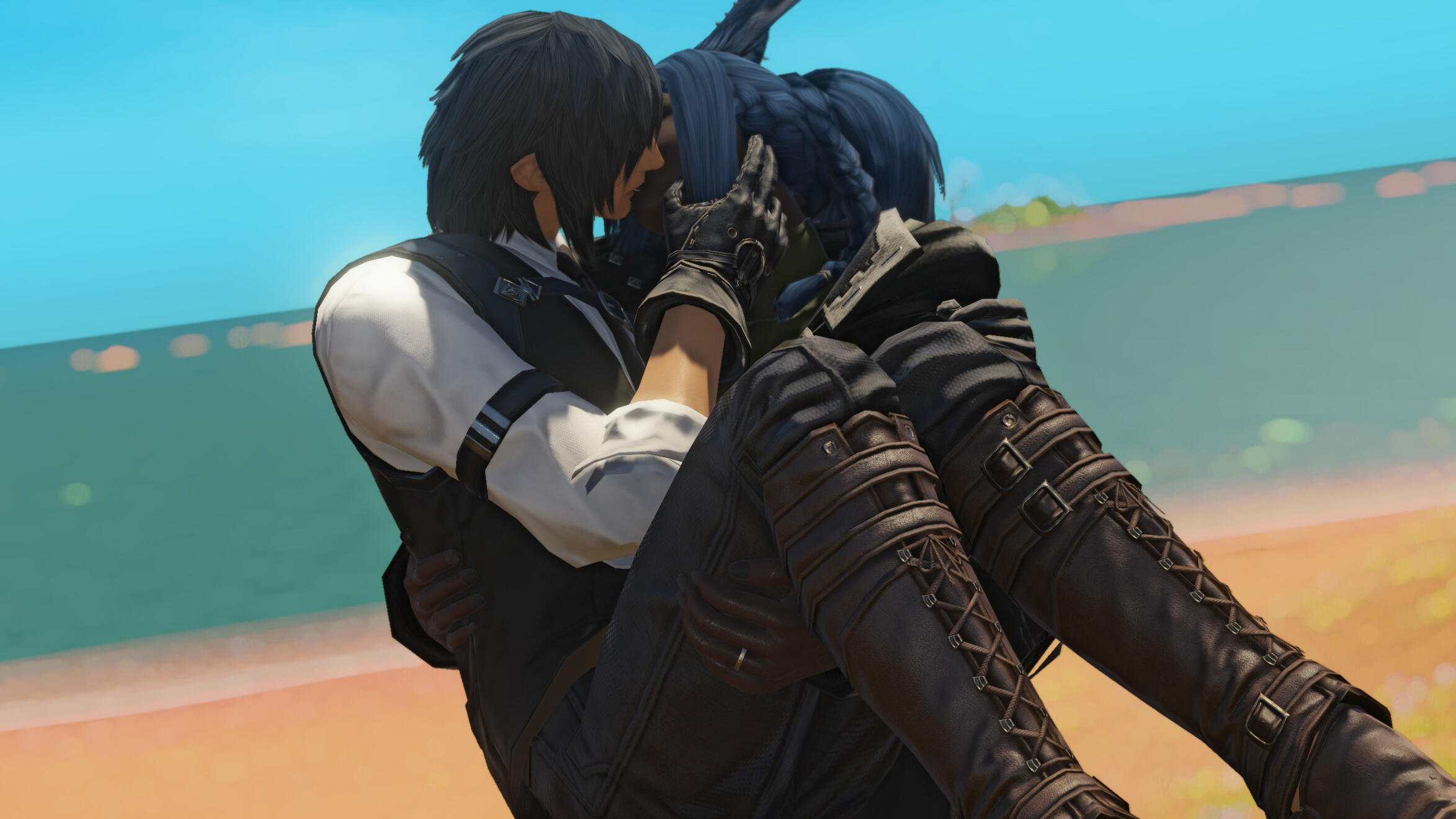 Naja worked on his upper body strength not for the greatsword, but so he can princess carry whoever the fuck he wants